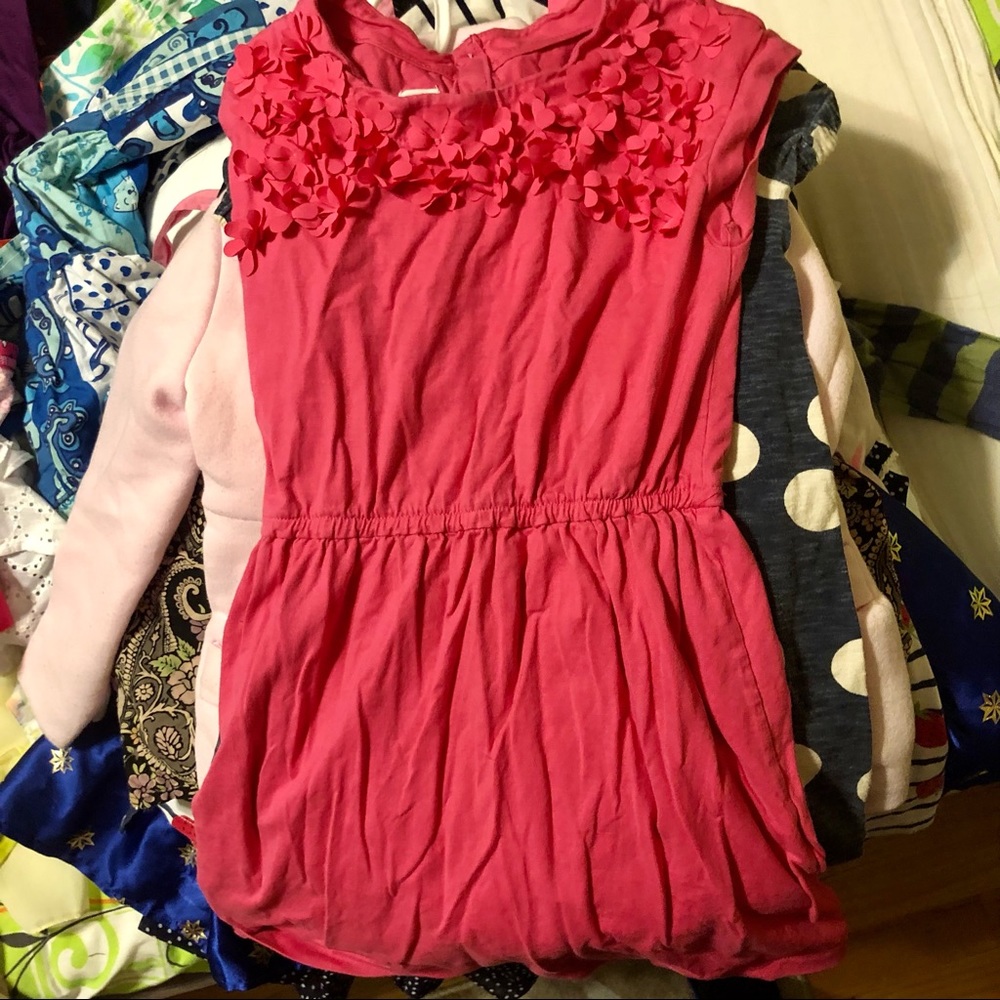 Cute pink drop waist dress